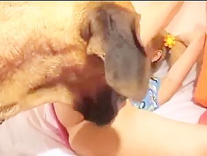 Watch Now! Supper Hot Black Dog Fucked Deep in Mature Ass - Free Porn Animal Video!